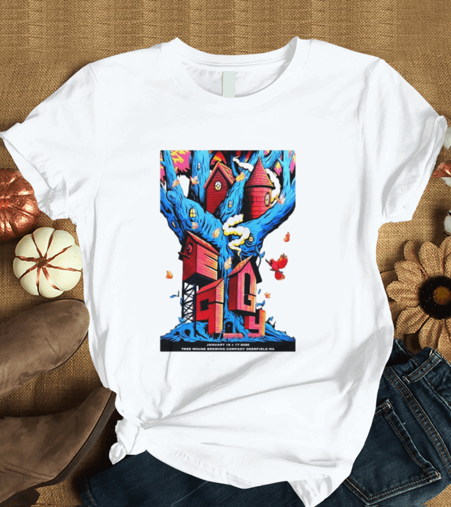 EGGY Tree House Brewing Company January 16 17 2026 Deerfield MA T-Shirt