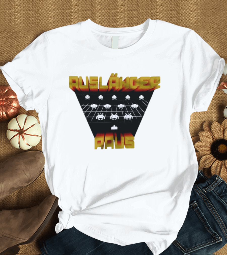 Ausländer Raus Retro Gaming T-Shirt