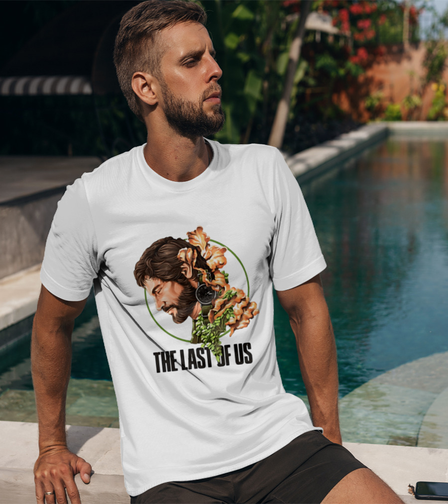 The Last Of Us Joel Portrait With Nature T-Shirt