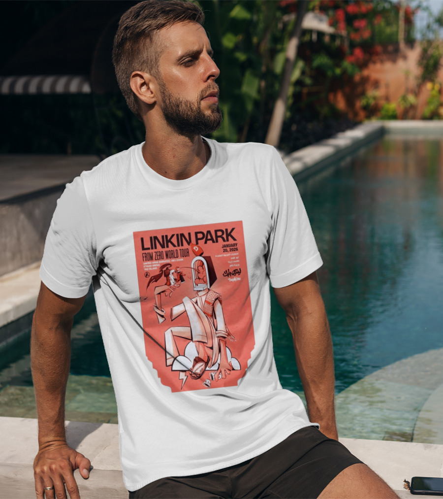 Linkin Park From Zero World Tour Yas Island January 20 2026 T-Shirt