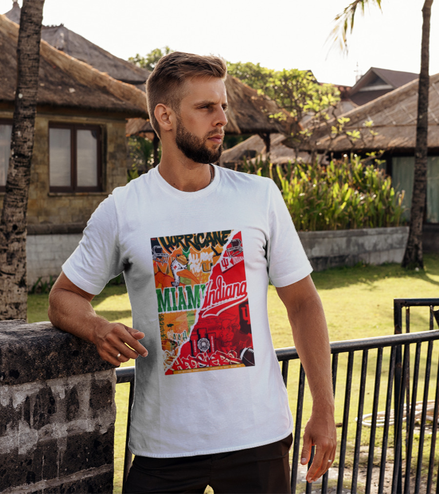 Miami Hurricanes Vs Indiana Hoosiers CFP National Championship January 19 2026 Wynwood Walls T-Shirt