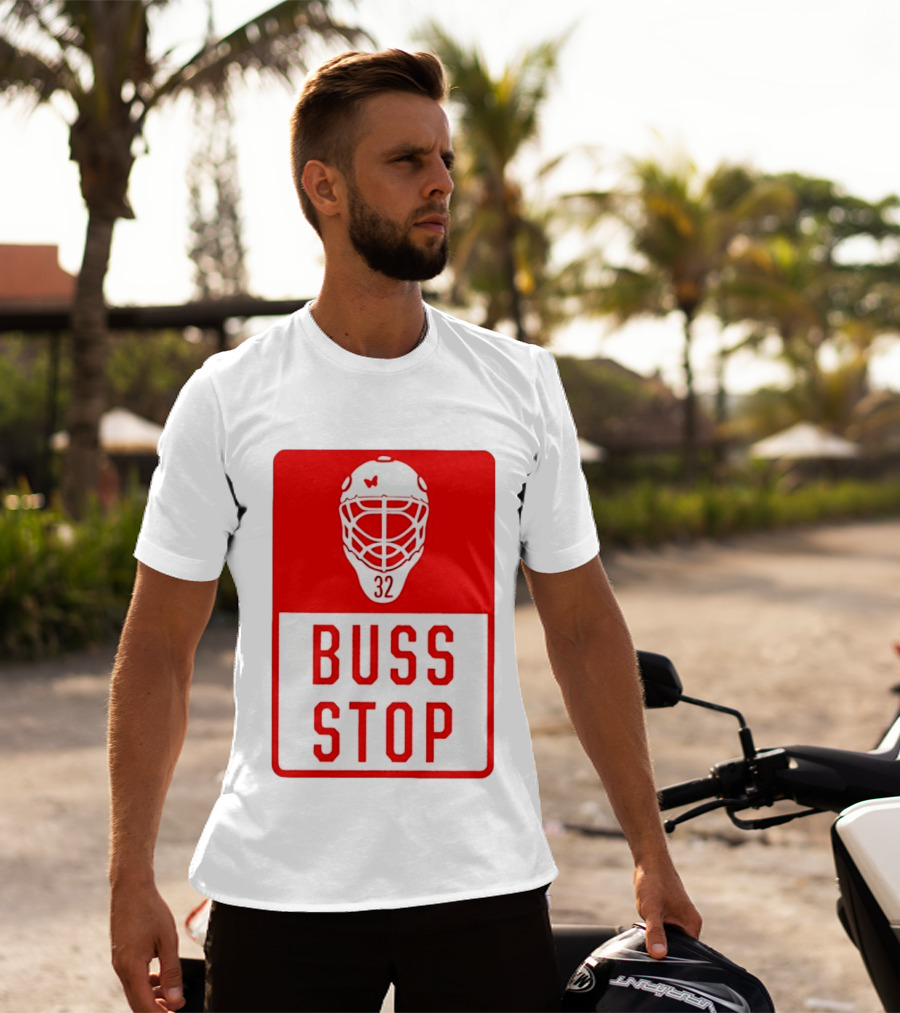 Carolina Hurricanes Buss Stop 32 Mask T-Shirt