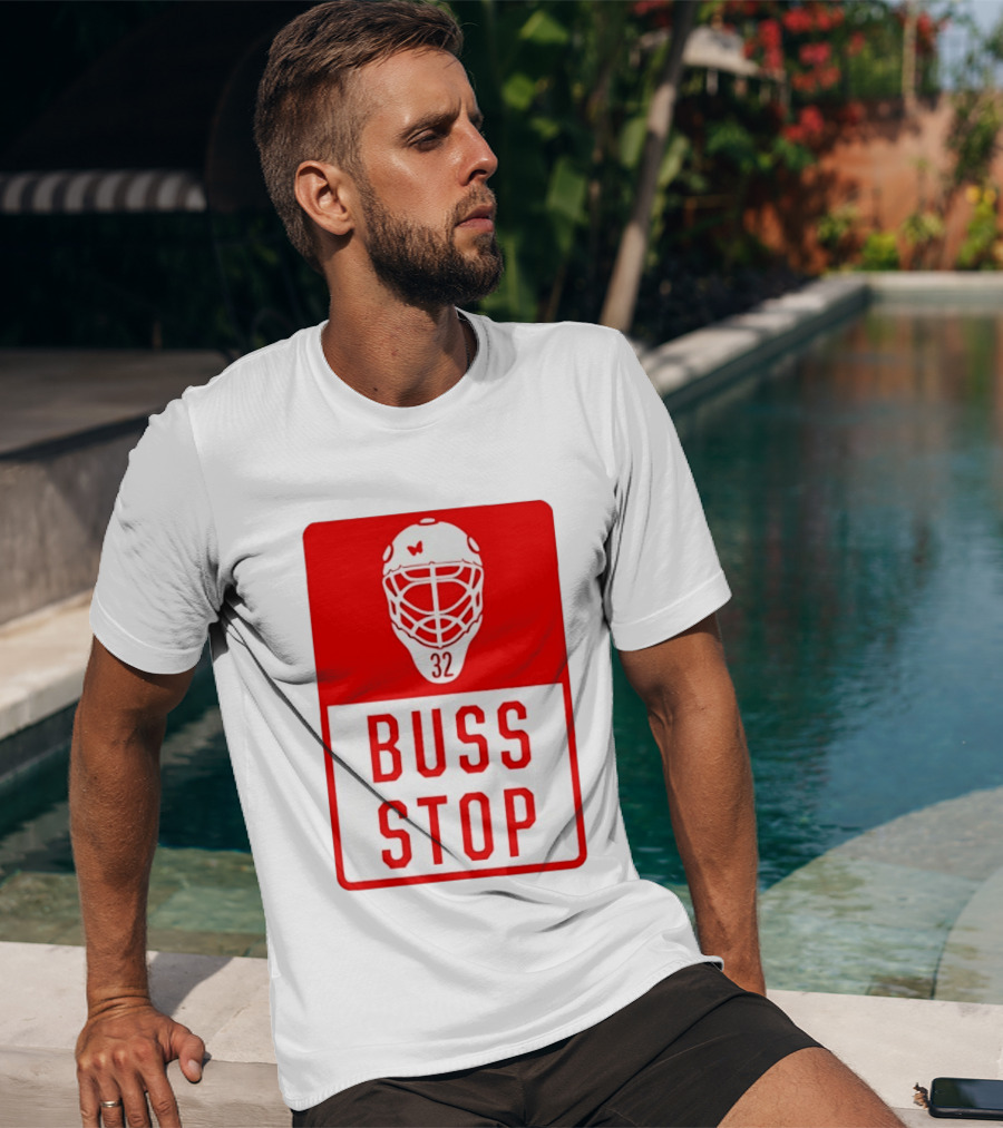 Carolina Hurricanes Buss Stop 32 Mask T-Shirt