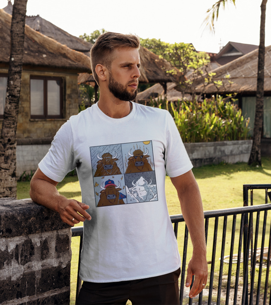 Buffalo Bills Seasons Buffalo Cartoon NFL Sports Fan T-Shirt