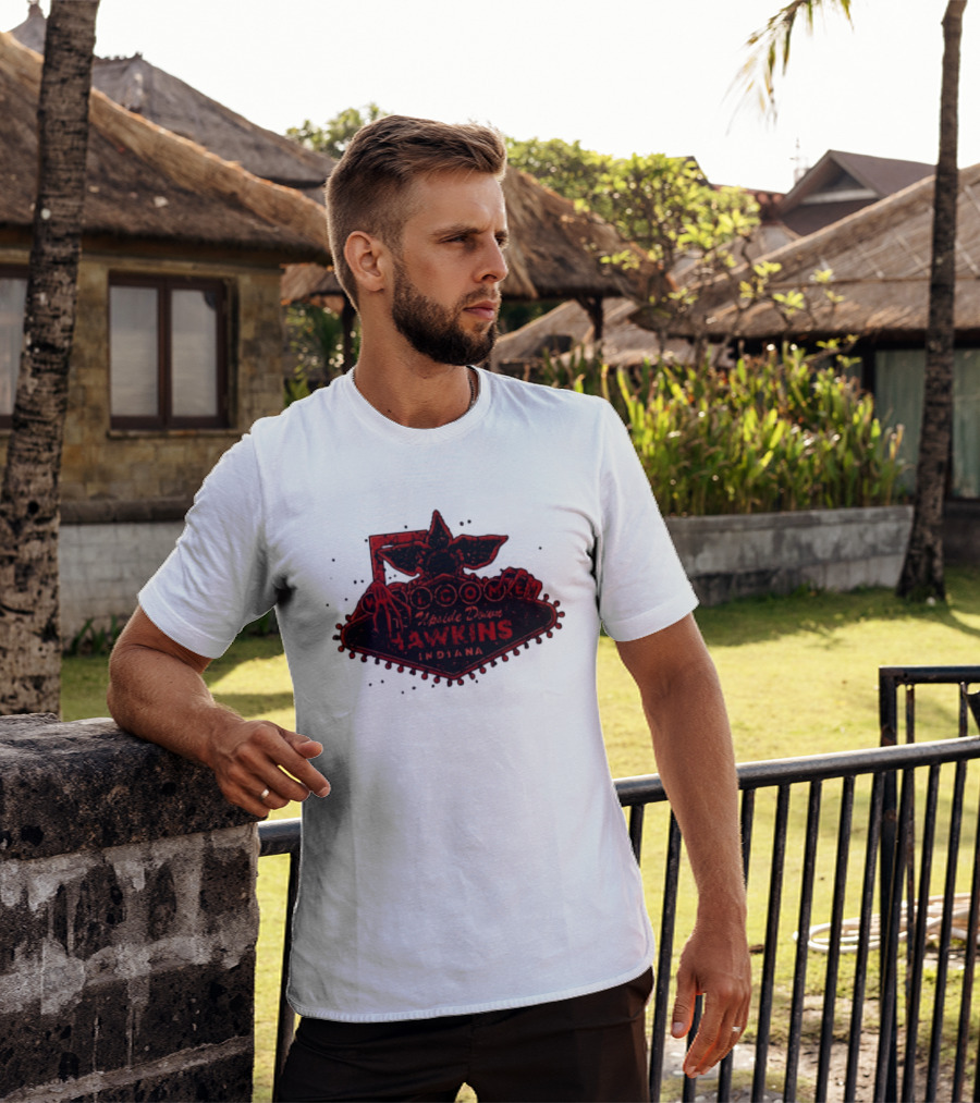 Welcome To Upside Down Hawkins Indiana Stranger Things T-Shirt