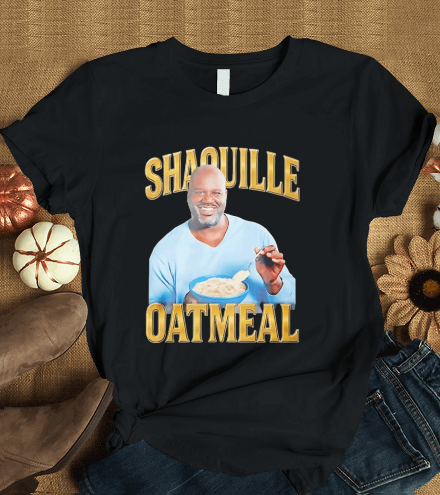 SHAQUILLE OATMEAL Shaq O'Neal Breakfast Cereal Humor T-Shirt