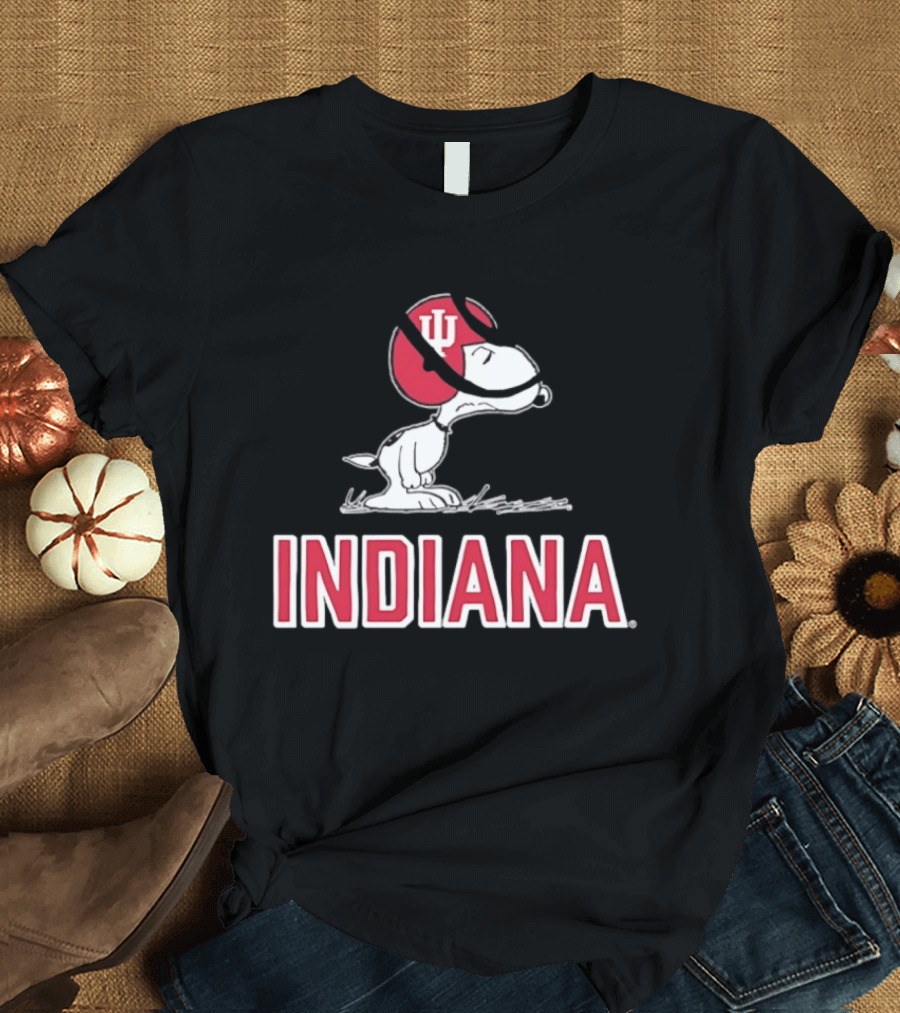 Snoopy Indiana Hoosiers Football Peanuts IU T-Shirt