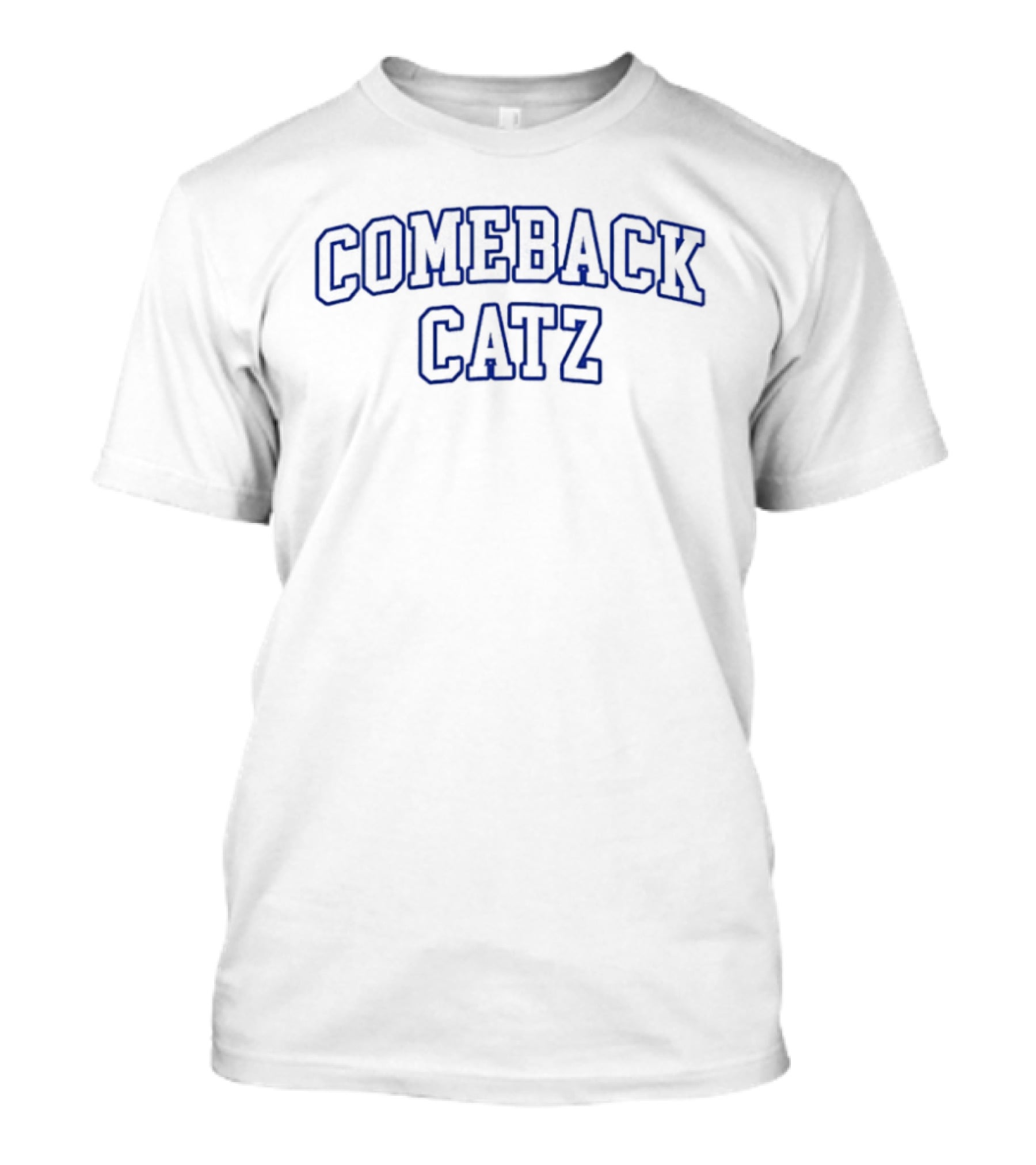 Comeback Catz Vintage Sports Style Blue T-Shirt