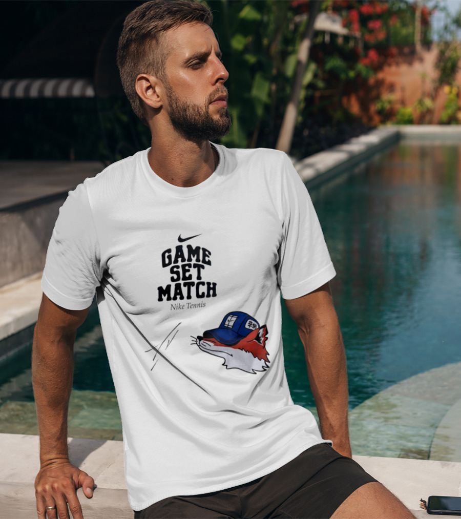 Nike Tennis Game Set Match Fox T-Shirt