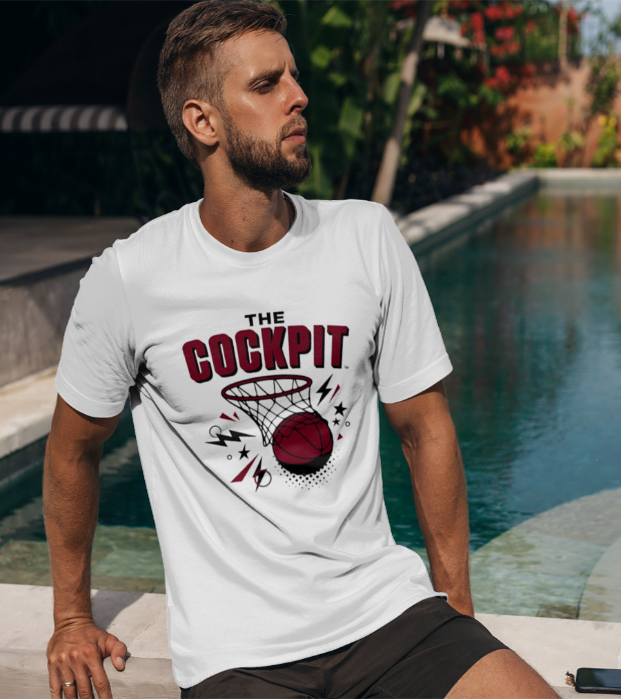 The Cockpit South Carolina Gamecocks Basketball Hoop Thunder T-Shirt