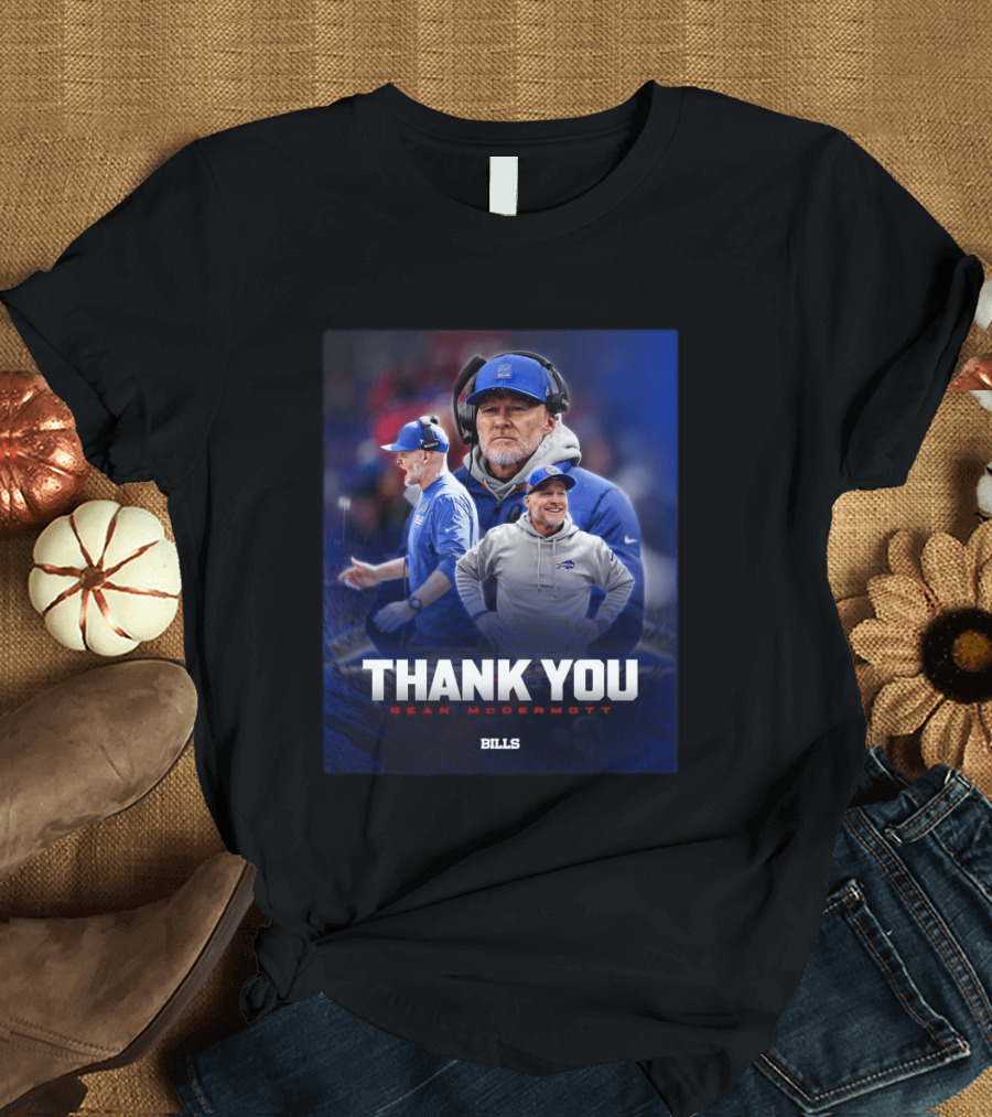 Buffalo Bills Thank You Sean McDermott Coach NFL T-Shirt