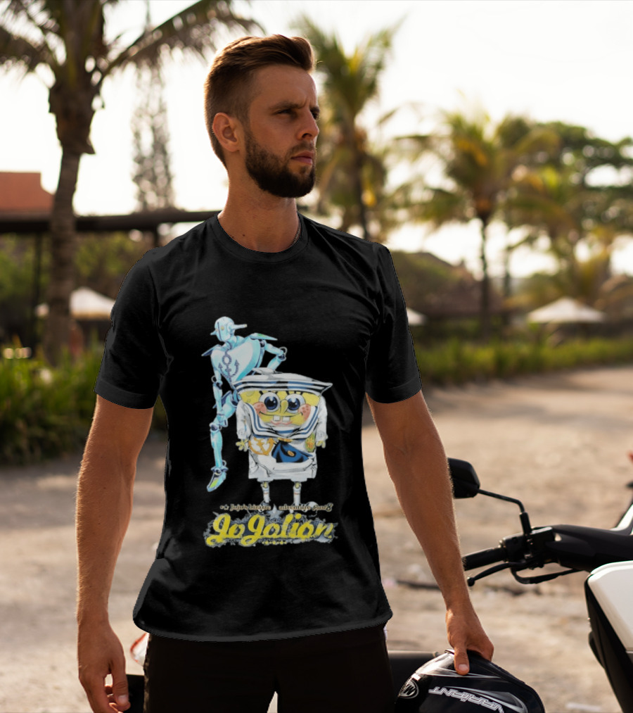 JoJolion SpongeBob Crossover With Robotic T-Shirt