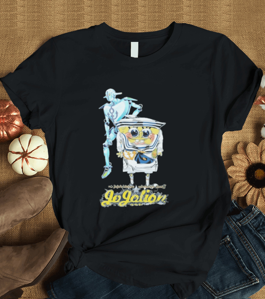 JoJolion SpongeBob Crossover With Robotic T-Shirt