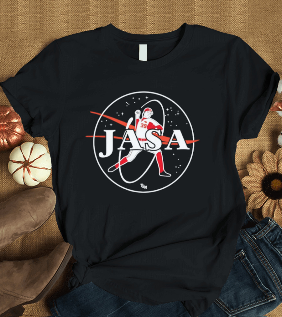Carson Jasa 39 Baseball Nebraska Cornhuskers NASA Collaboration T-Shirt