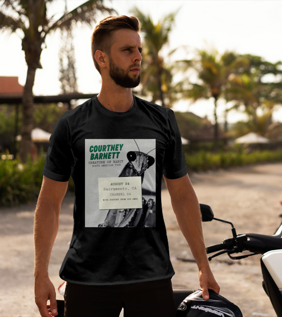 Courtney Barnett Creature Of Habit North American Tour August 24 Sacramento CA Channel 24 Zoh Amba T-Shirt