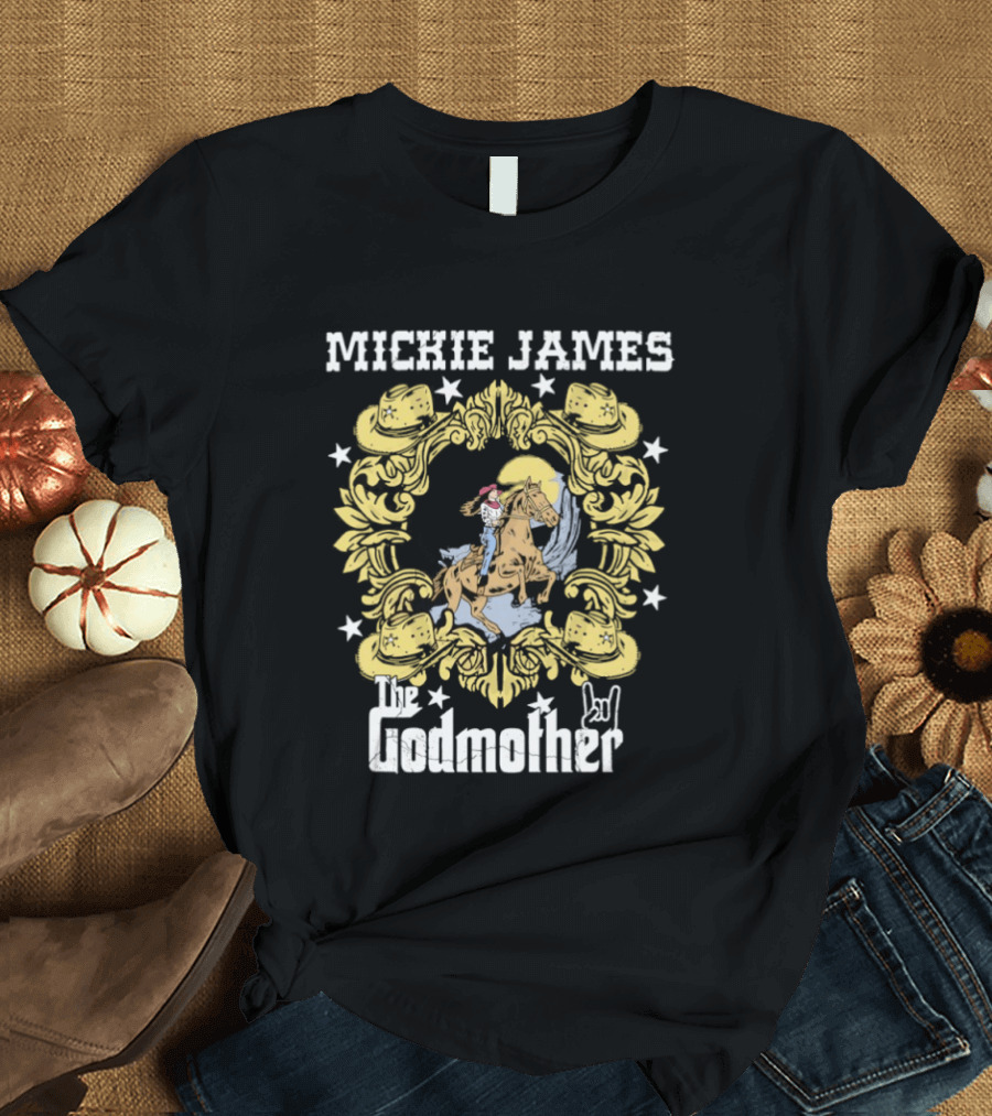 Cowgirl Mickie James The Godmother Riding Horse T-Shirt