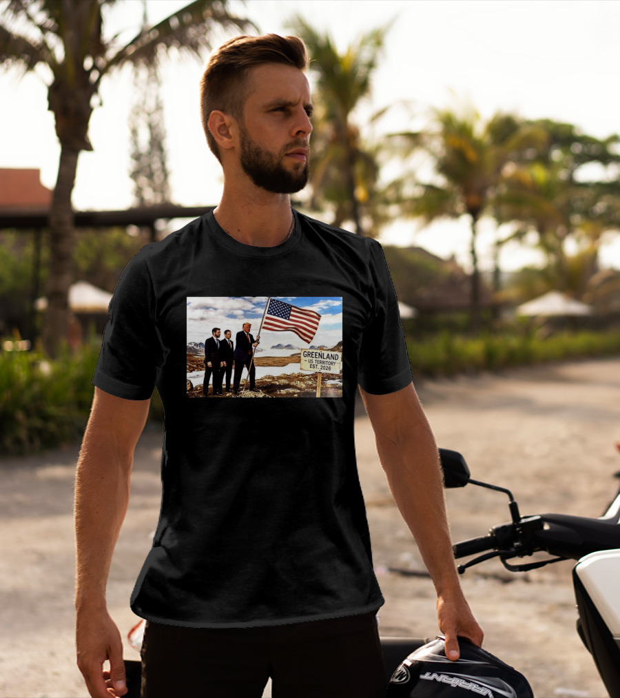 Donald Trump Greenland US Territory Flag 2026 T-Shirt