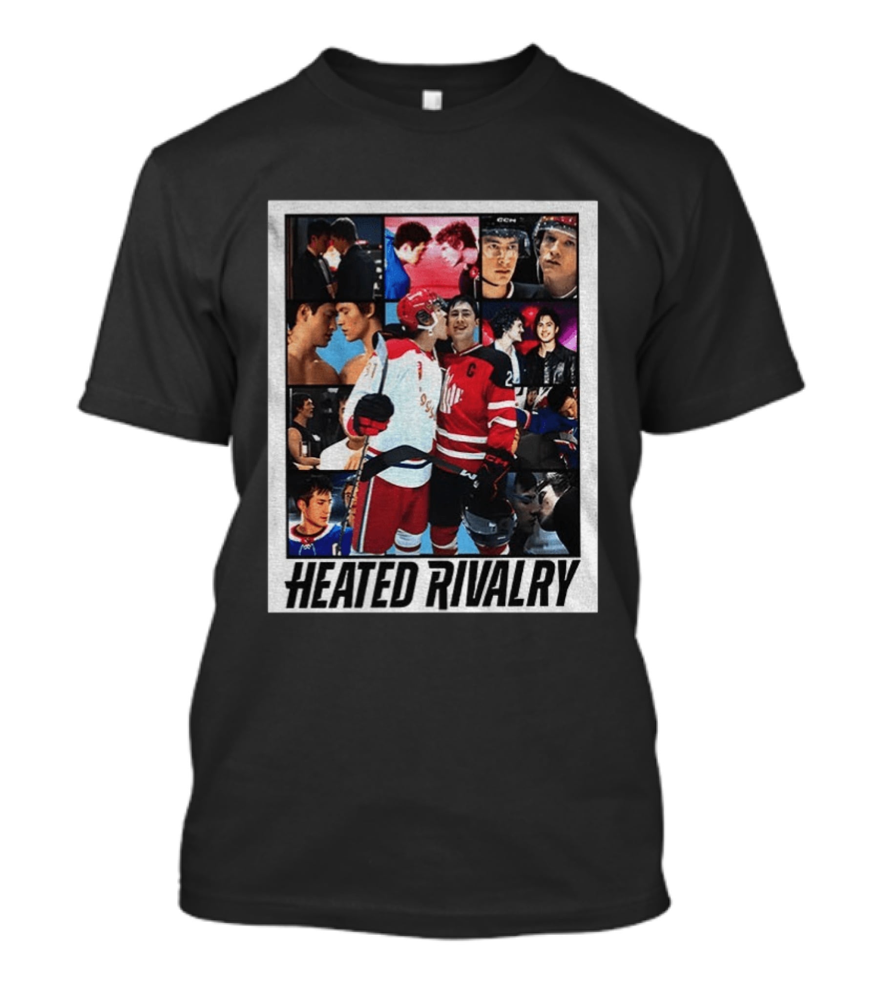 Ilya Rozanov Shane Hollander Heated Rivalry Hockey Collage Fan T-Shirt