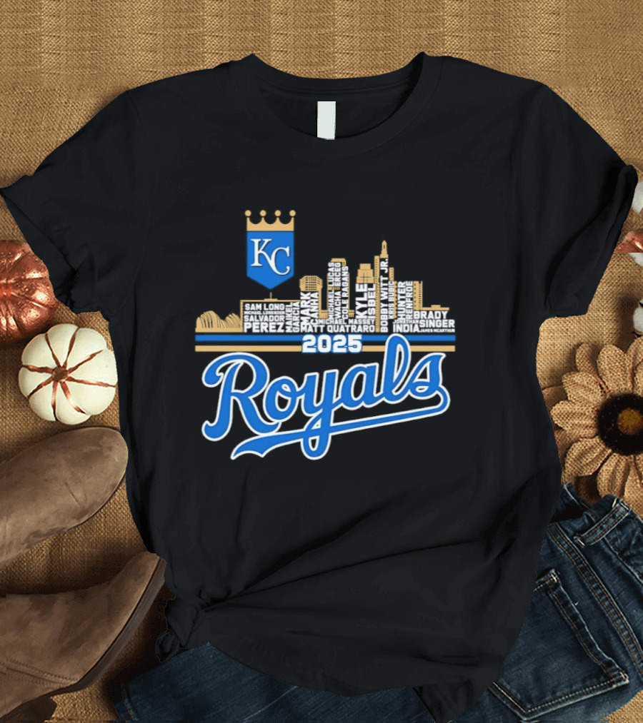 Kansas City Royals 2025 KC Skyline Royals T-Shirt
