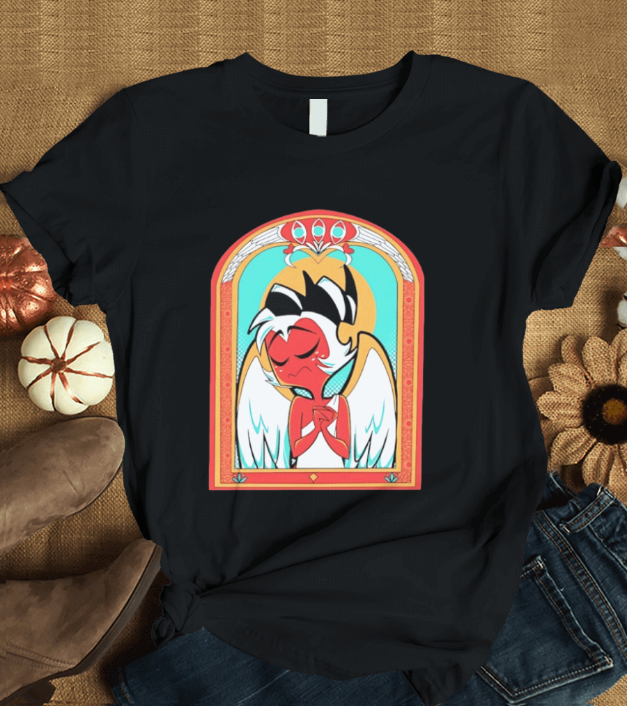 Helluva Boss Saint Fuckass Angel Character Image T-Shirt