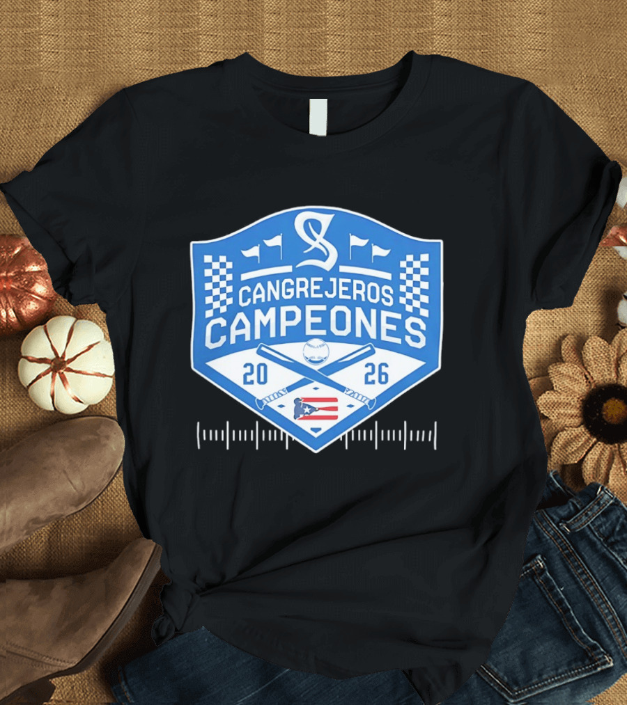 Cangrejeros Campeones 2026 LBPRC Puerto Rico Baseball T-Shirt