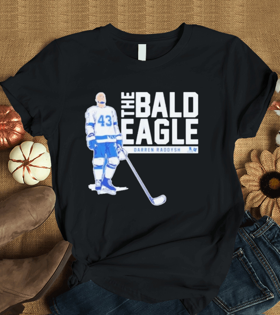 Darren Raddysh The Bald Eagle Number 43 Hockey Player T-Shirt