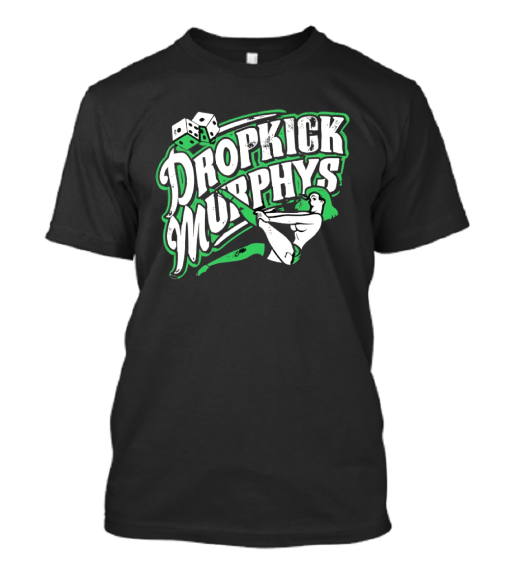 Dropkick Murphys Band Pin Up Girl With Dice T-Shirt
