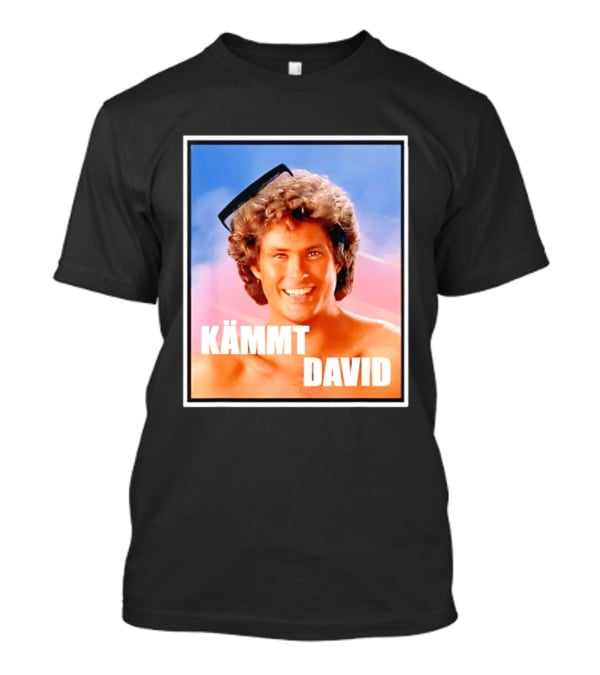 Kämmt David Lustiger Satire Spruch Retro Filmstar Kamm T-Shirt