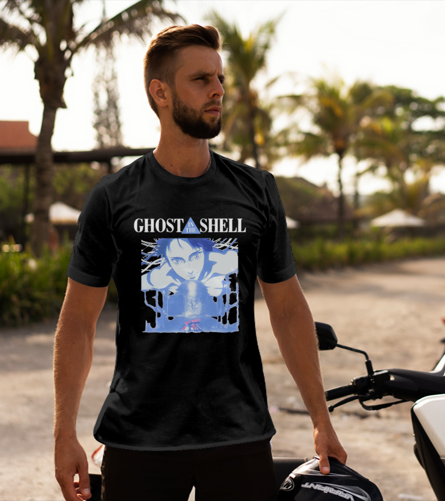 Ghost In The Shell Puppet Master Anime Character And Title T-Shirt
