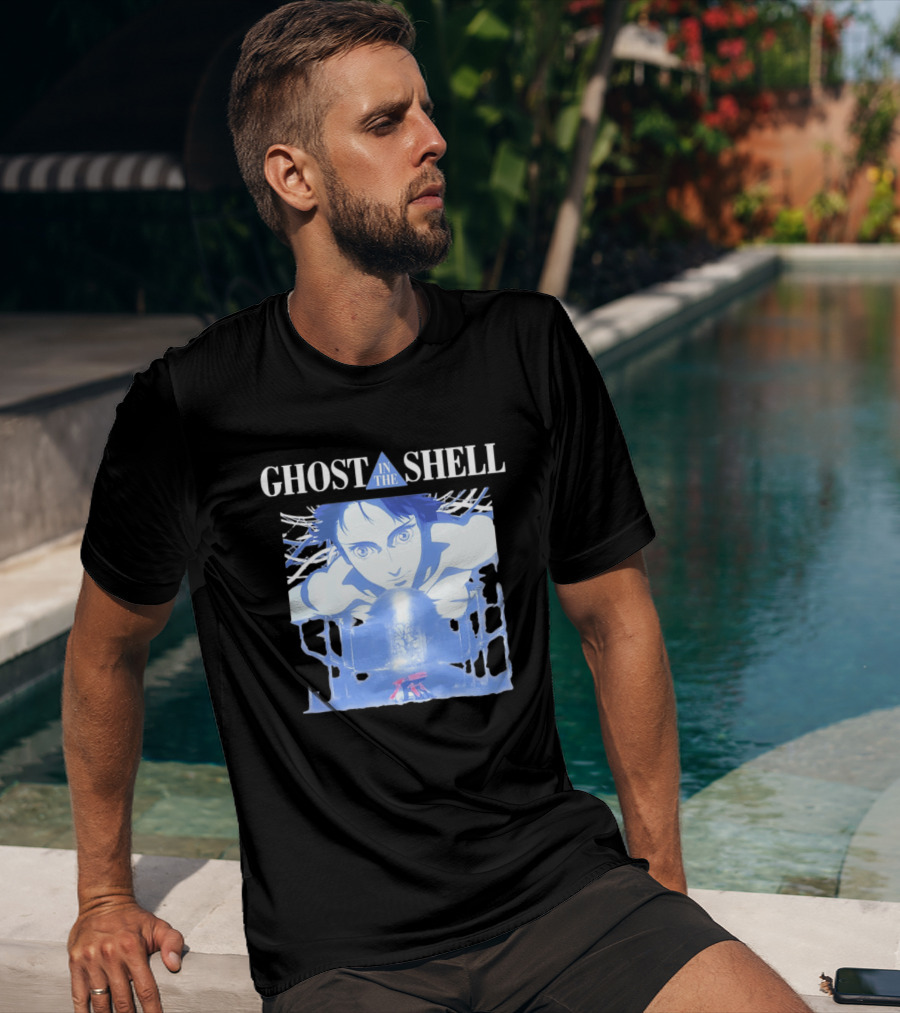 Ghost In The Shell Puppet Master Anime Character And Title T-Shirt
