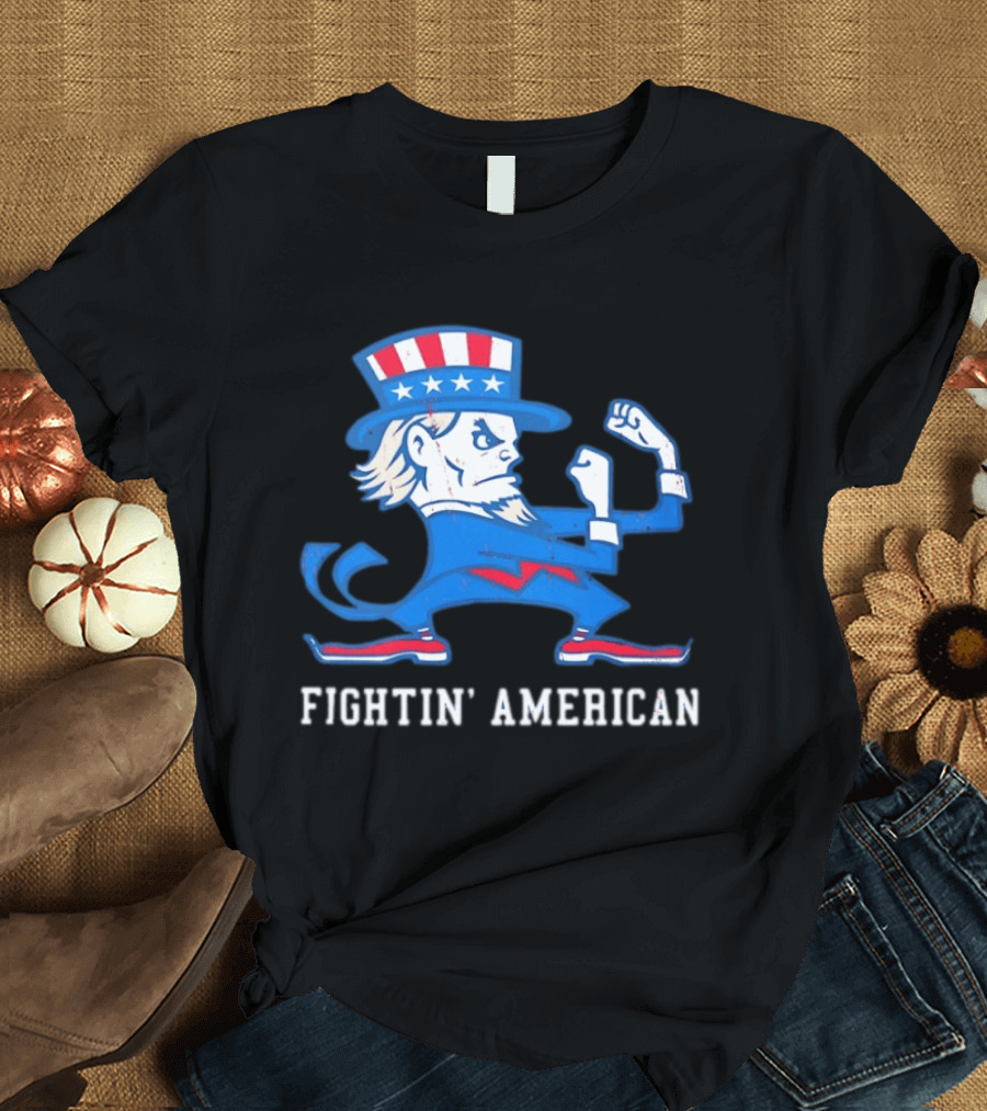 Uncle Sam Fightin' American Patriotic Boxing T-Shirt
