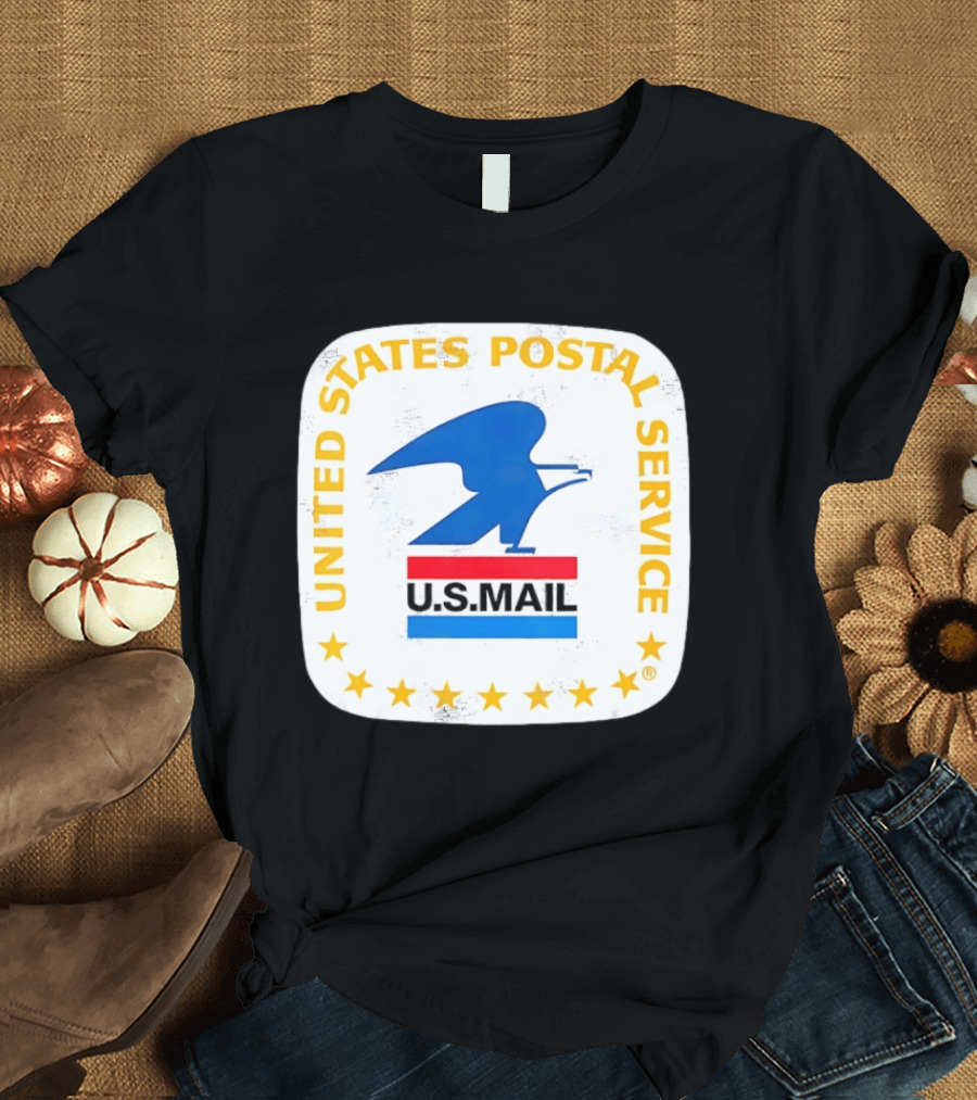United States Postal Service US Mail Eagle Icon Vintage Look T-Shirt