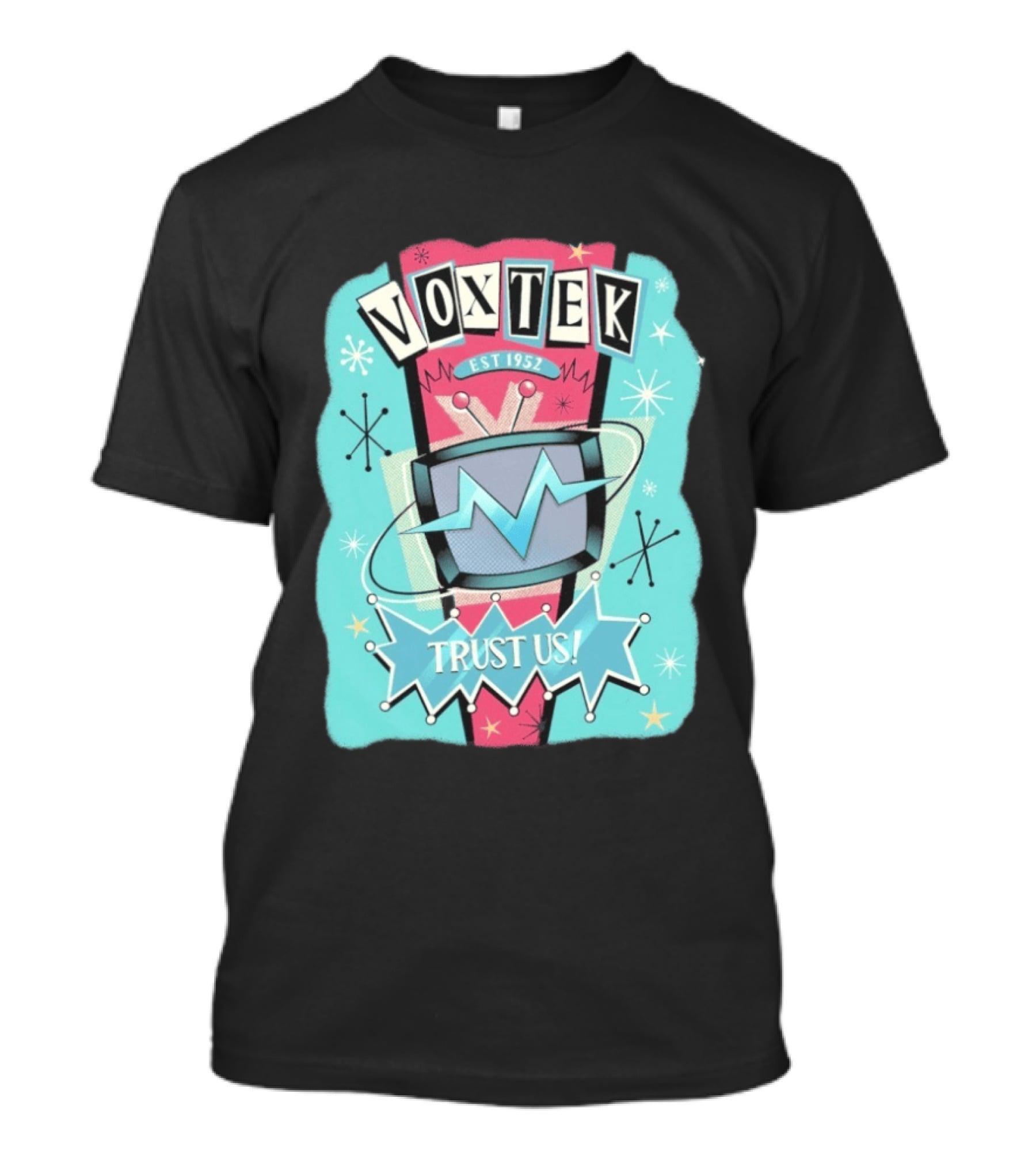 VoxTek Trust Us Retro 1952 Style With Television T-Shirt