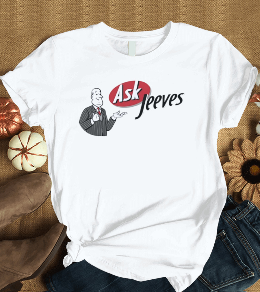 Ask Jeeves Classic Vintage Internet Butler T-Shirt