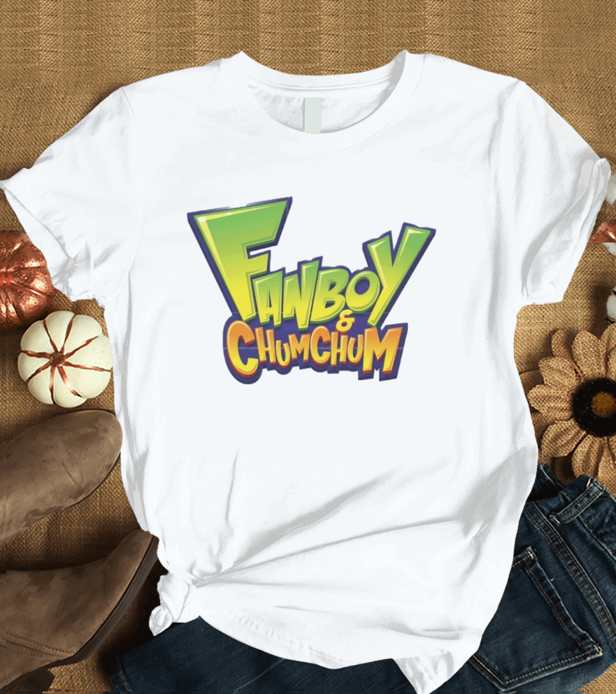 Fanboy And Chum Chum Animated Series Logo Merchandise T-Shirt