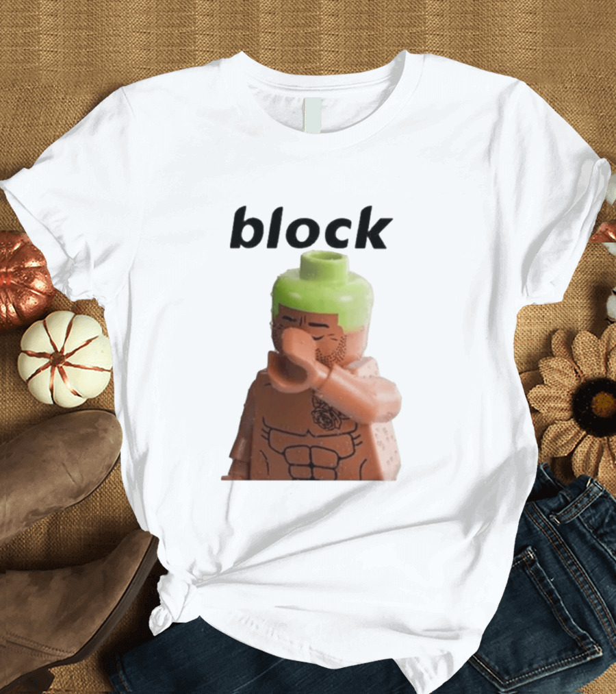 Block The Don Block LEGO Minifigure Style Dabbing Pose T-Shirt