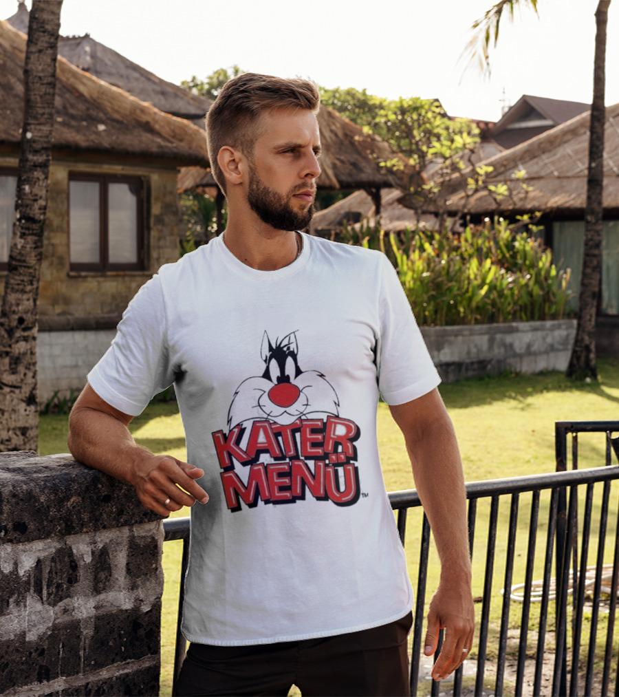 Kater Menü White Cat T-Shirt