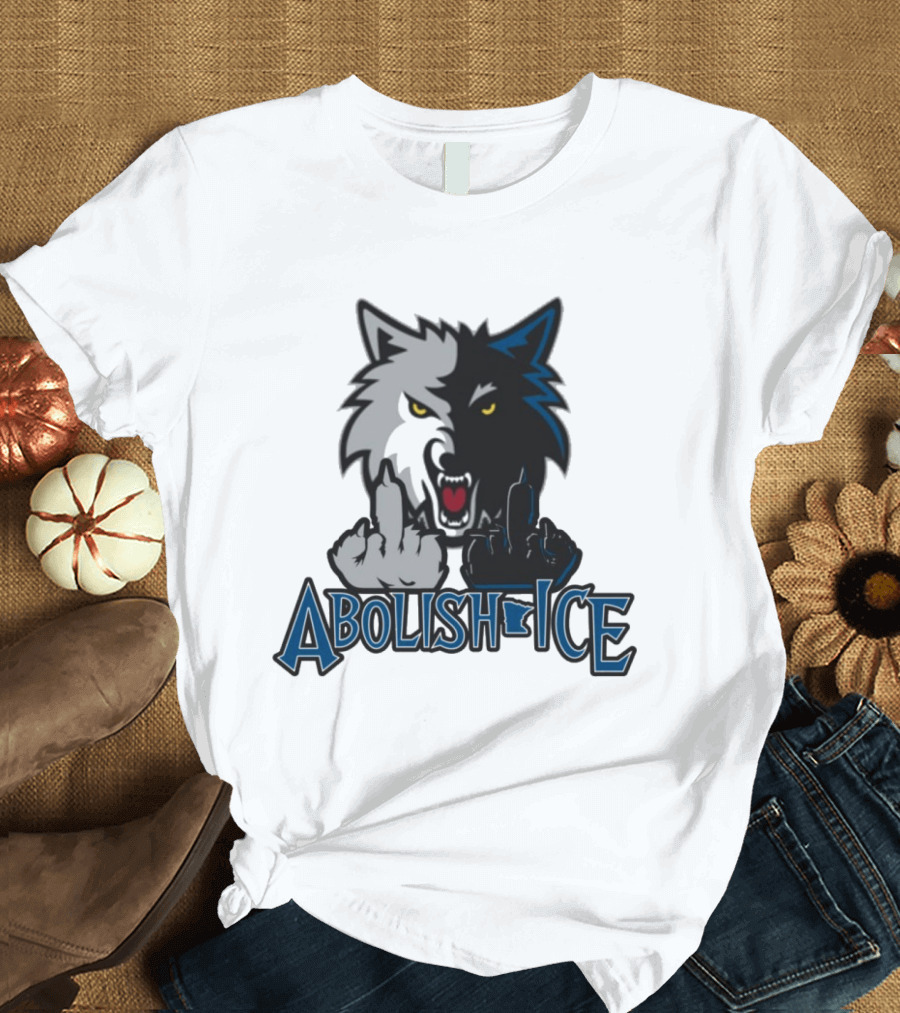 Minnesota Wolves Abolish Ice Wolves T-Shirt