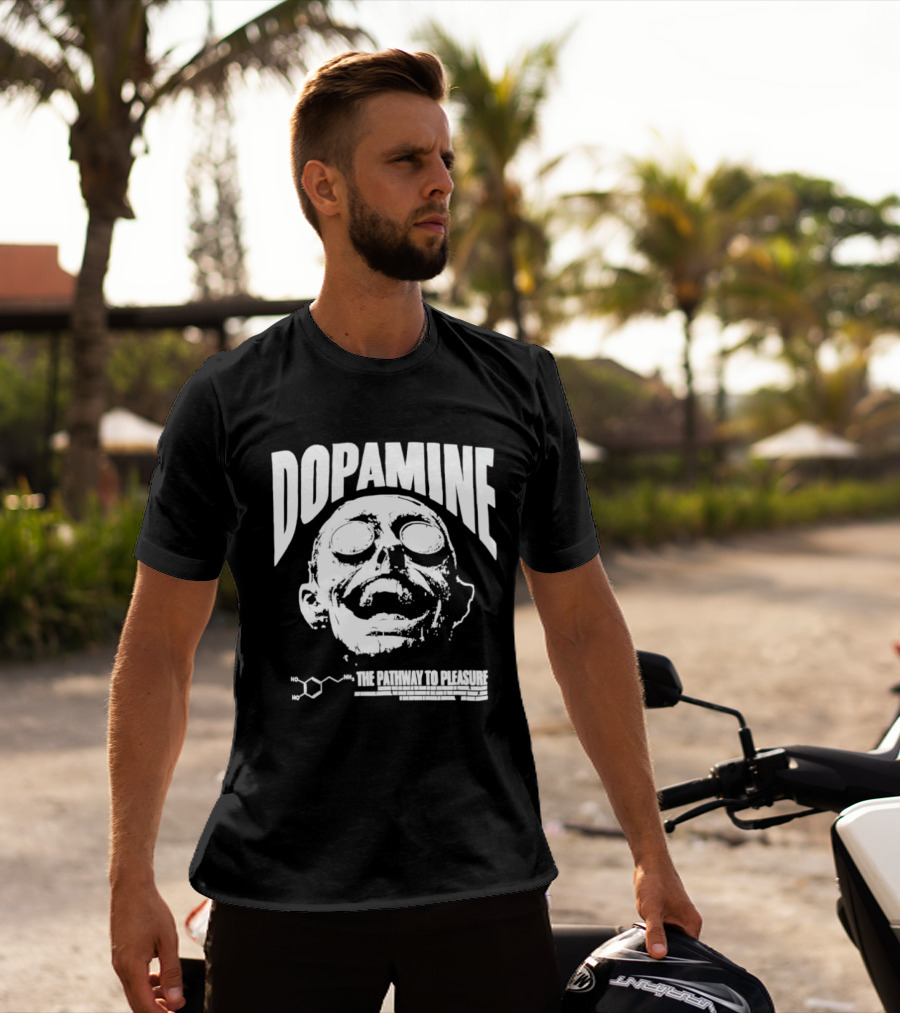Dopamine The Pathway To Pleasure Molecular Formula Head T-Shirt