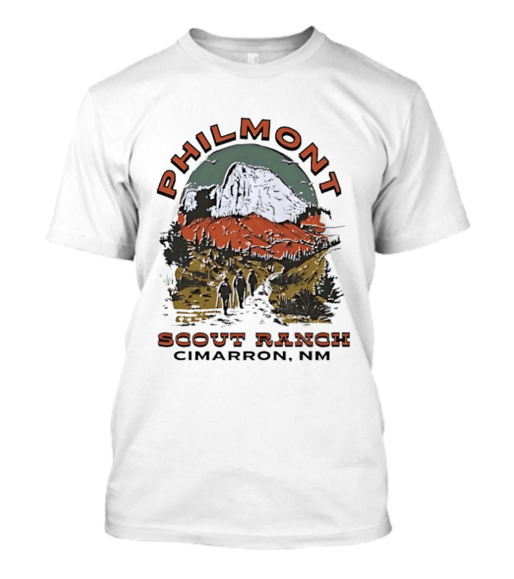 Philmont Scout Ranch Cimarron NM Iconic Mountain Landscape Adventure T-Shirt