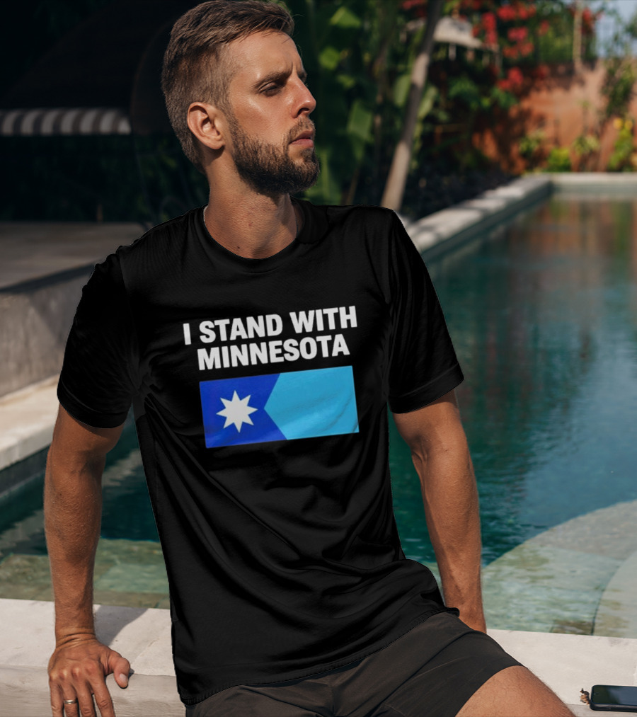 I Stand With Minnesota Flag Minnesota Strong T-Shirt