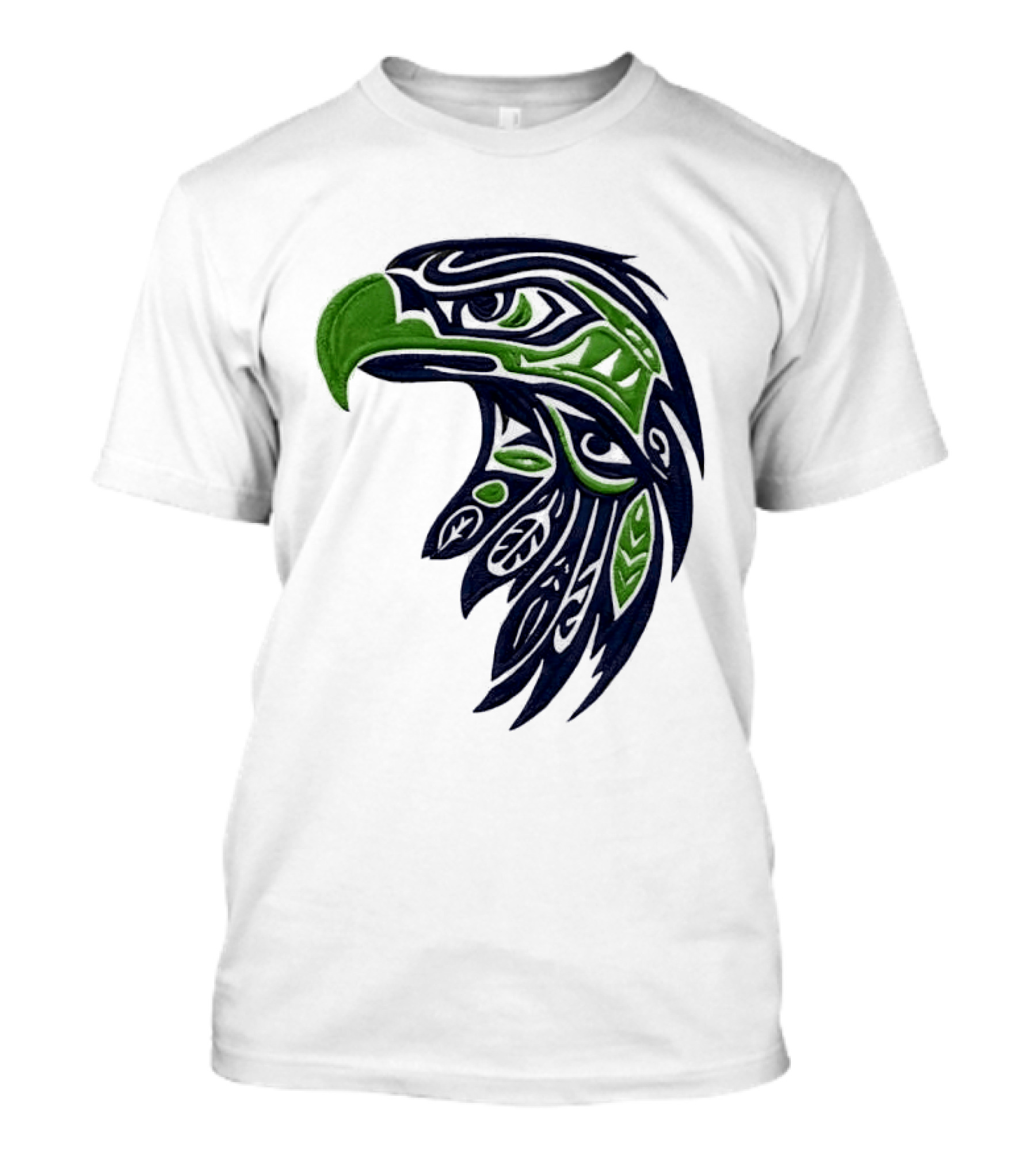 Seattle Seahawks Native American Tribal Art Eagle Head T-Shirt