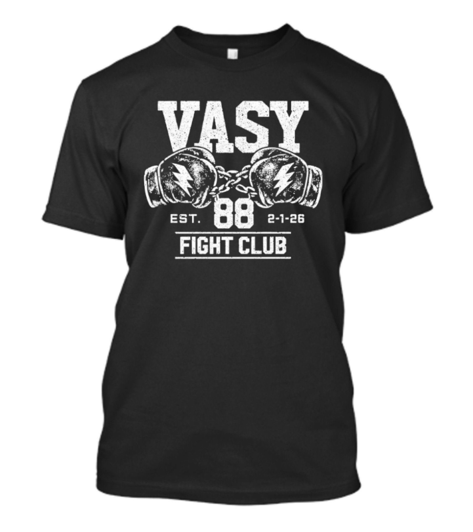 Vasy Fight Club 88 Boxing Gloves EST 2 1 28 T-Shirt