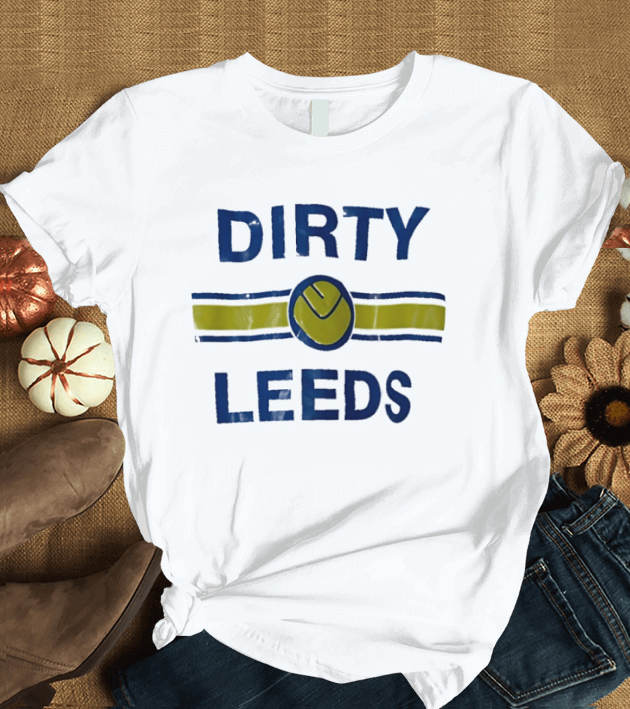 Dirty Leeds Leeds United FC Retro Fan Spirit T-Shirt