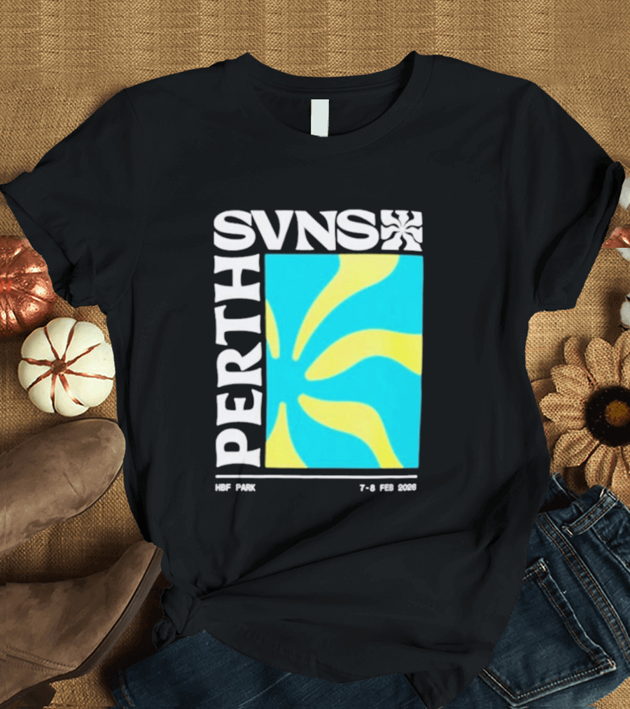 SVNS Perth 2026 Event 7 8 Feb Yellow Blue T-Shirt