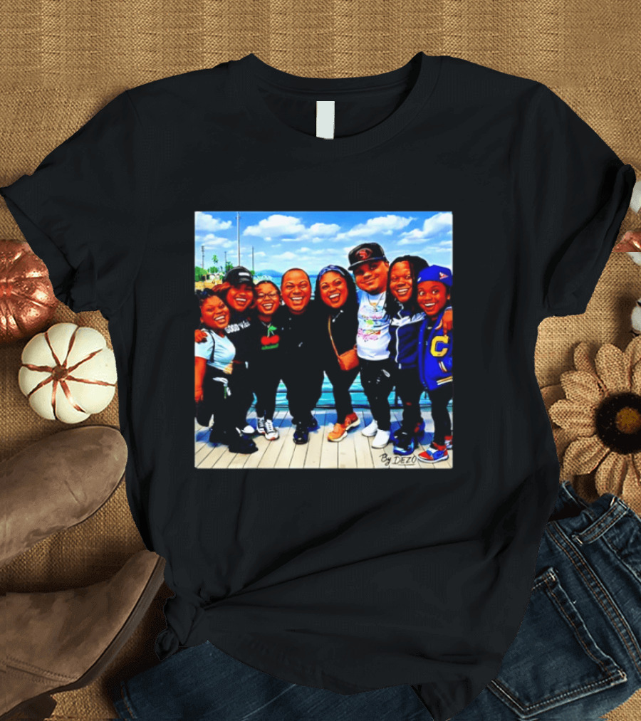 Family Bunch By Dezo Matching Crew Scenic Smiles T-Shirt