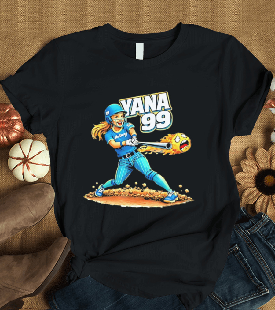 Moswag Yana 99 Softball Flaming Ball Action T-Shirt