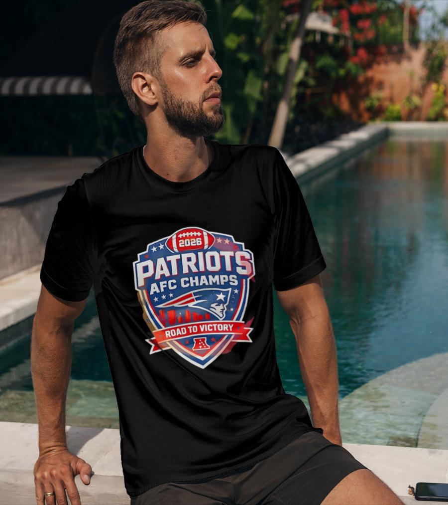 Patriots AFC Champs 2026 Road To Victory T-Shirt