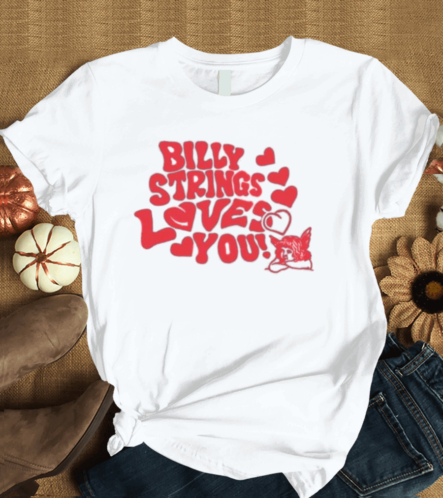 Billy Strings Loves You Valentine's Day Hearts 2026 T-Shirt