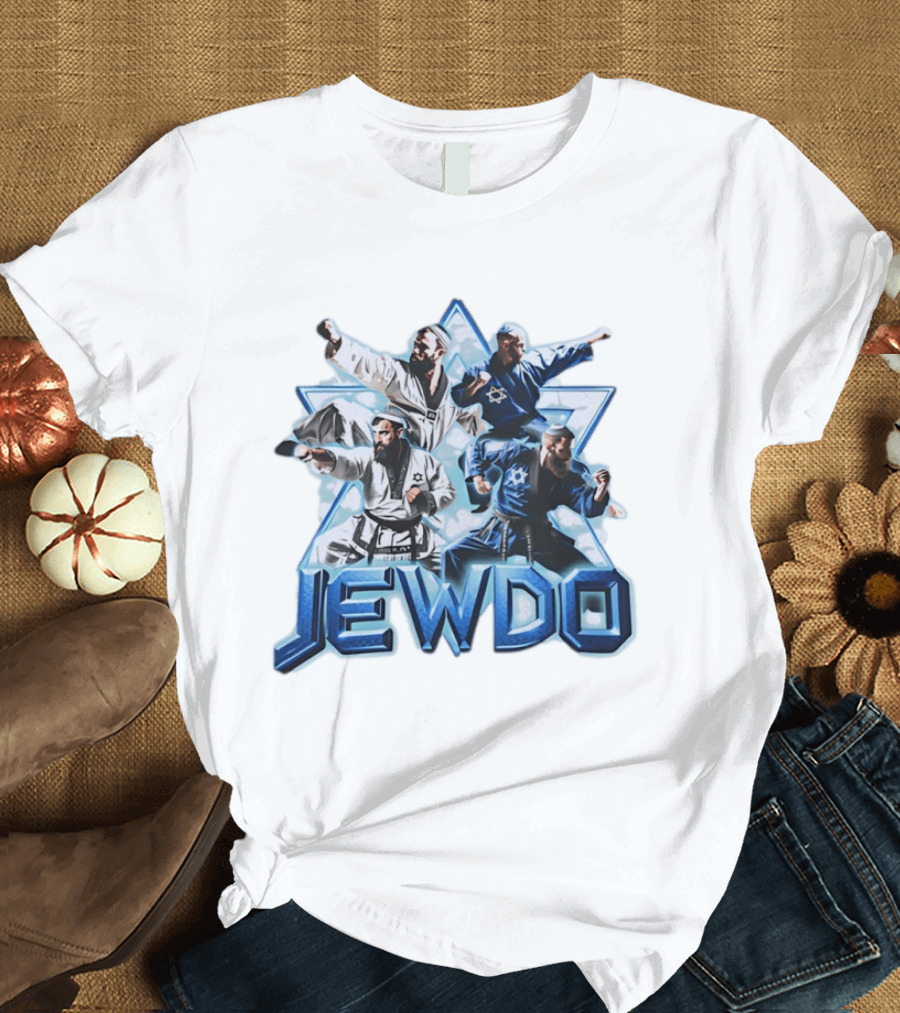 Jewdo Martial Arts Star Of David Karate Fighters T-Shirt